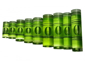 Set van 20 libellen voor waterpas (maat 6, groen)
