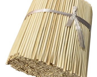Set mit 1000 kurzen Bambusstäben (2,5 mm x 15 cm, einseitig spitz)
