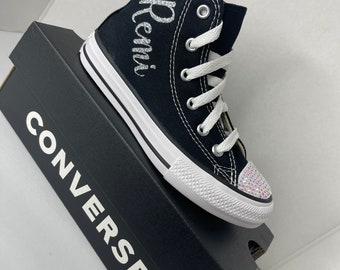 Personalized Rhinestoned Converse for kids