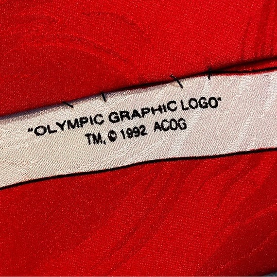 Vintage 1996 Summer Olympics Atlanta 100% Silk Re… - image 8