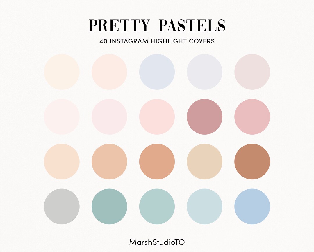 40 Pretty Pastels Instagram Highlight Cover Trendy Icons PNG Instagram