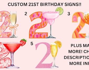21st Birthday Sign (QUICK DELIVERY!) Digital Download