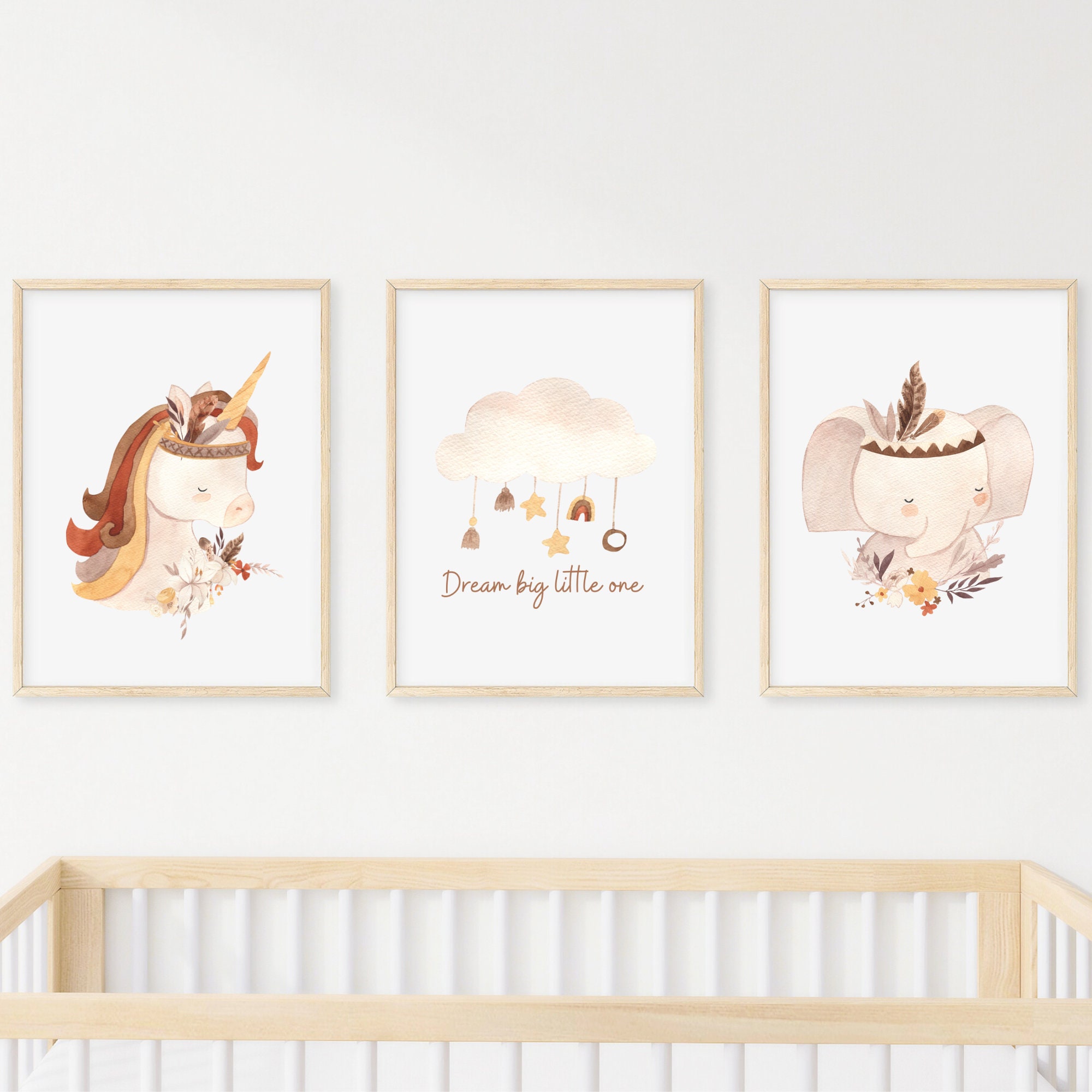 Digital Prints, Baby Gifts Boy, Baby Girl Gifts, Wall Decor, Poster, Digital Boho Nursery Prints, Set of 3 Prints, Neutral Nursery Decor,Art