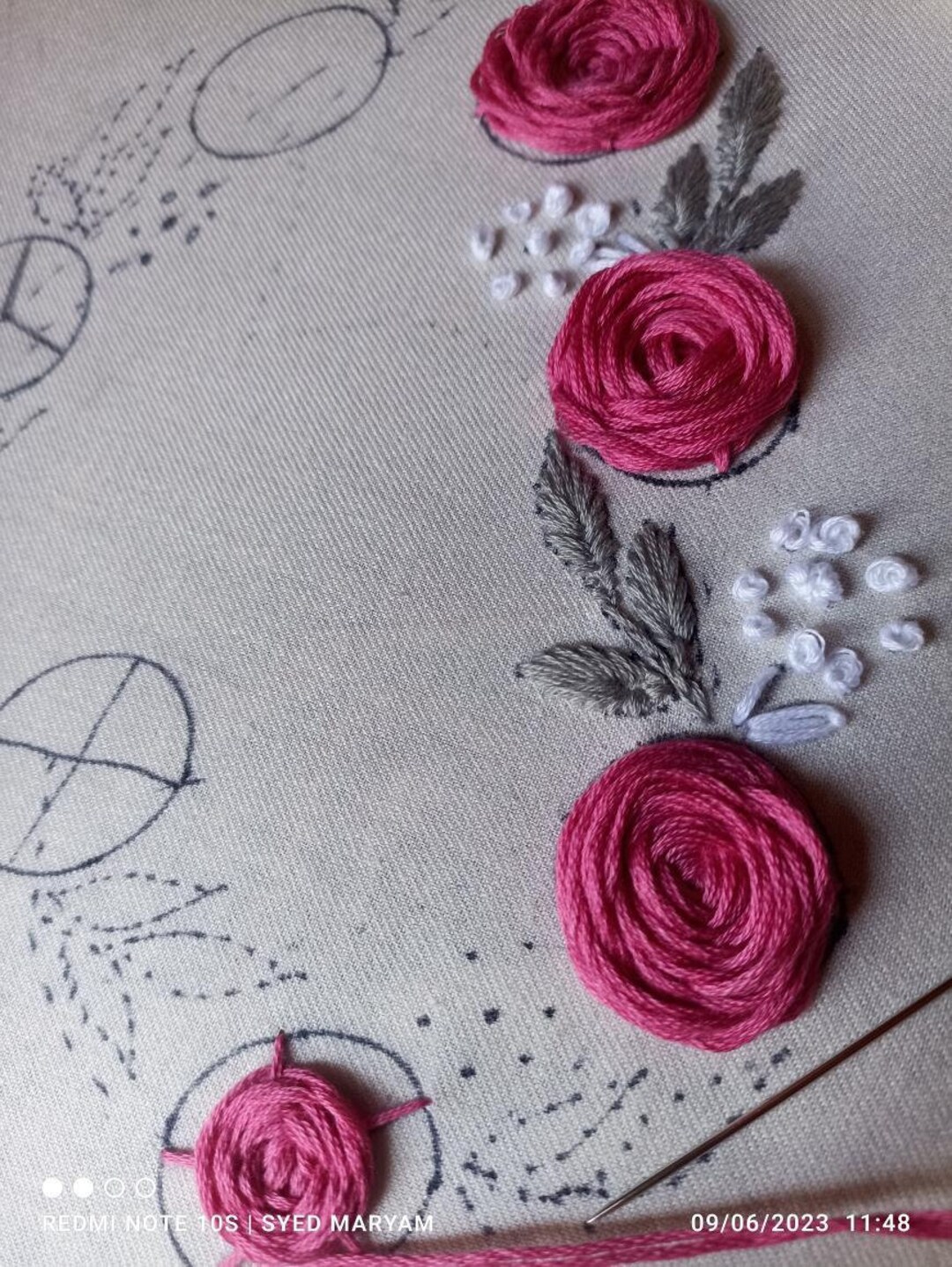 Hand Emblisment Hand Embroidery Patch Applique Embellishment 10 Inch by 4 Inch - Etsy