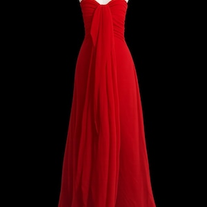 blood red formal dress Wine Red Long Prom Dress with Notched Neckline Wine / 0