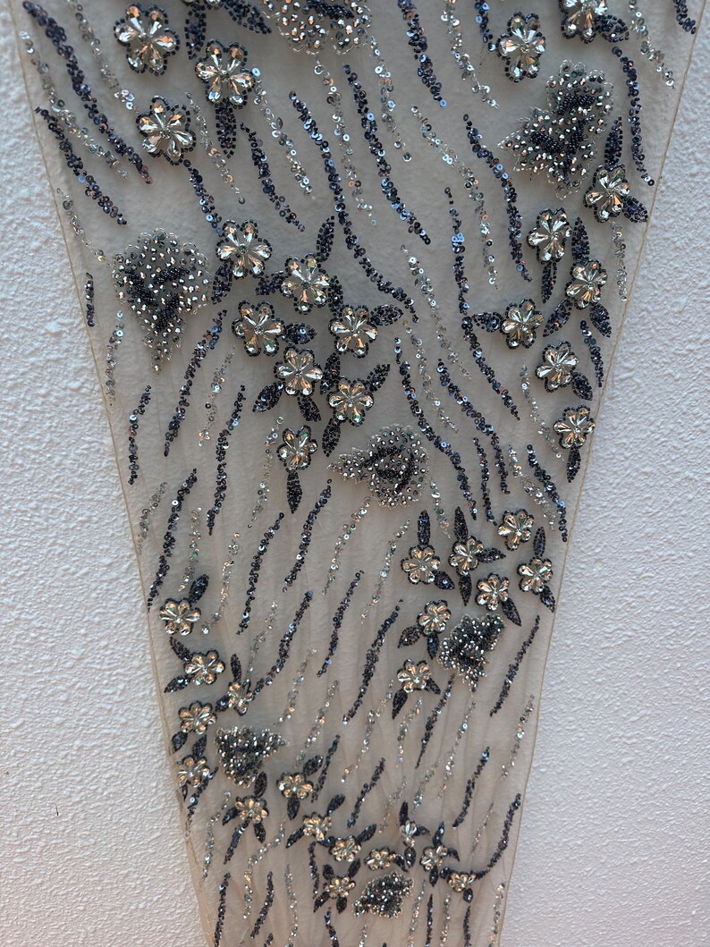 Natasha Sky Blue Hand Beaded Gown