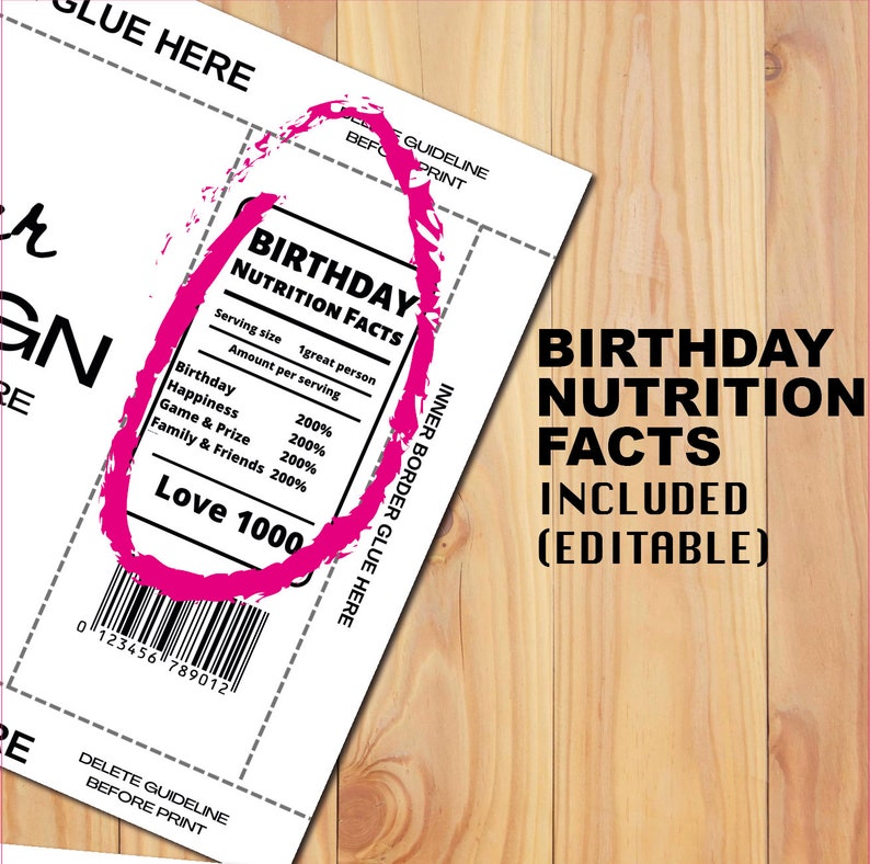 Blank Chip Bag Template Canva Editable DIY Birthday Etsy Blank Chip Bag Template Canva Editable DIY Birthday Etsy