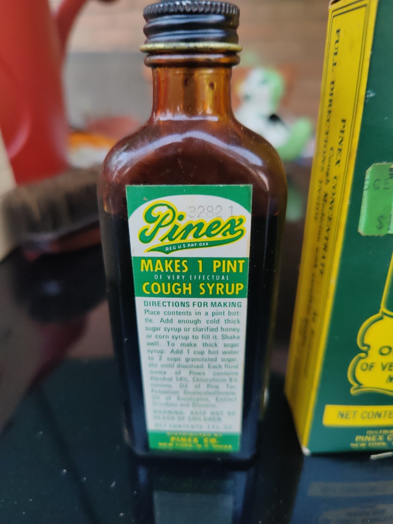 Vintage Pinex Cough Syrup Etsy