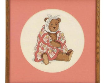 Vintage teddy bear cross stitch