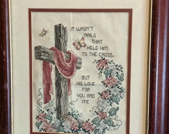 Christian cross needlepoint