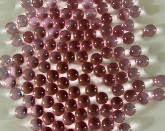 100 grams Faux Fake Boba Beads 8 - 9.5mm Pink Caviar Slime Topping Fake Food