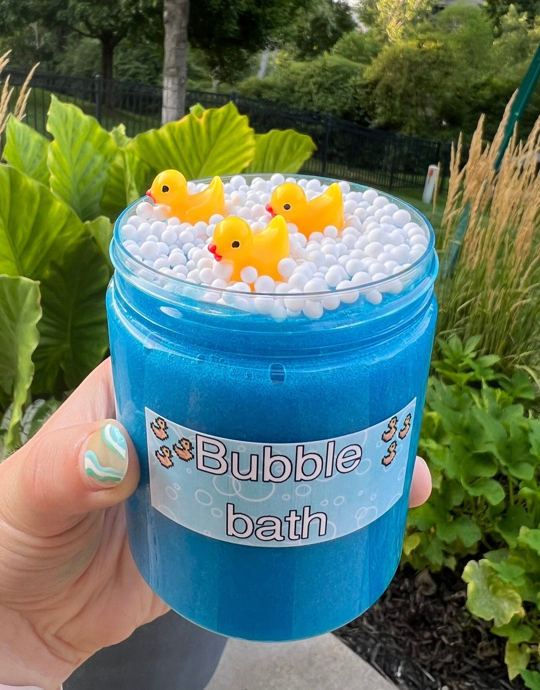 Bubble Bath Rubber Duck Ocean Breeze Scented Clear Glossy - Etsy