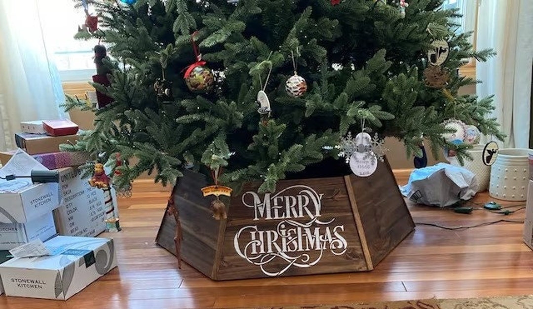 32 Inches Christmas Tree Collar Wood for Christmas Tree BH141 Etsy