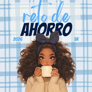 Reto de Ahorro 2026 5K A6 | Desafío Bíblico Opcional para Sobres | Infoga A6 PNG | Girly Cocoa | Ladda ner digitalt | Español