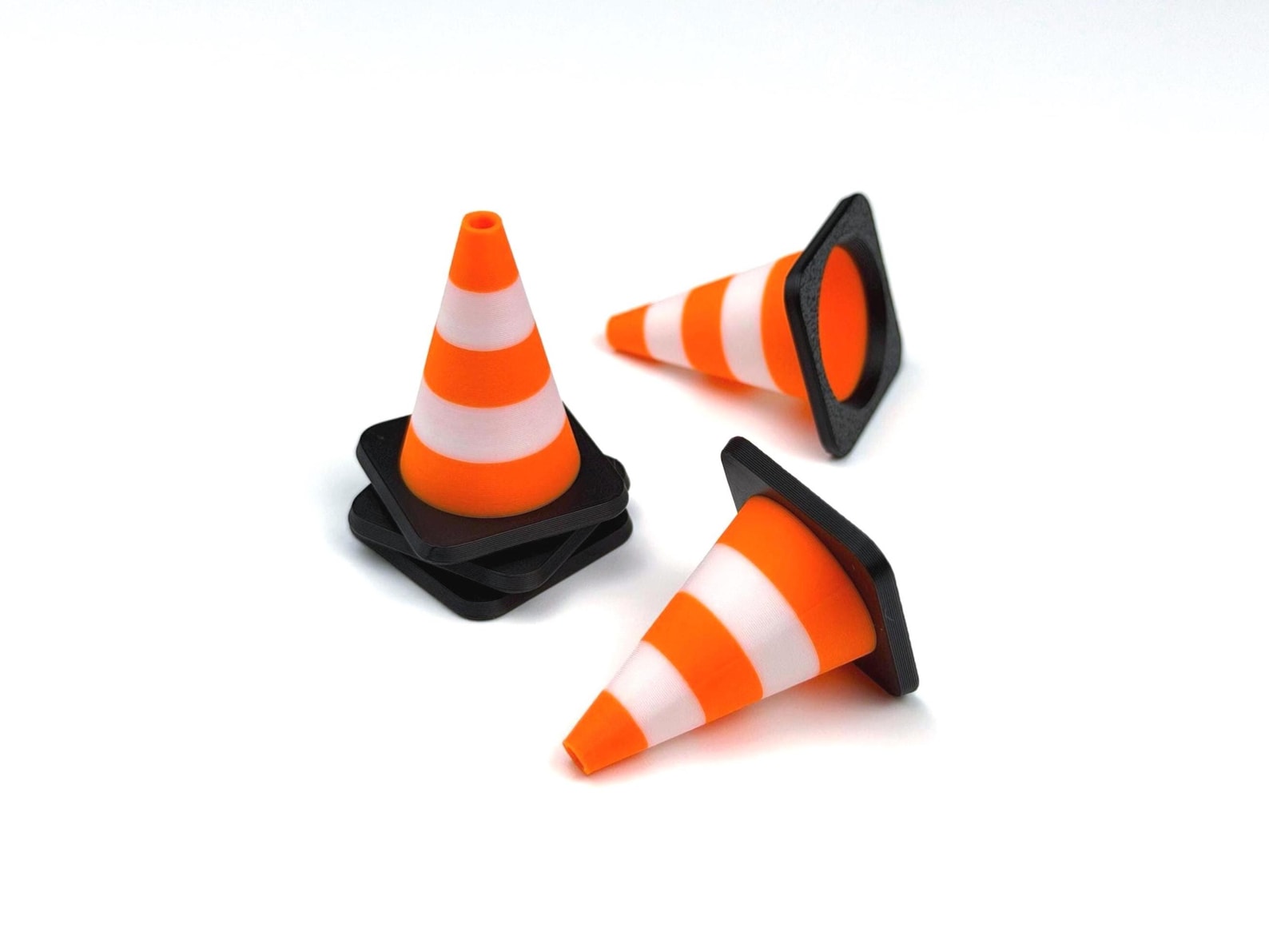 Mini Traffic Cones  125in Tall Stackable Desk Decoration 5 to 50 Pack