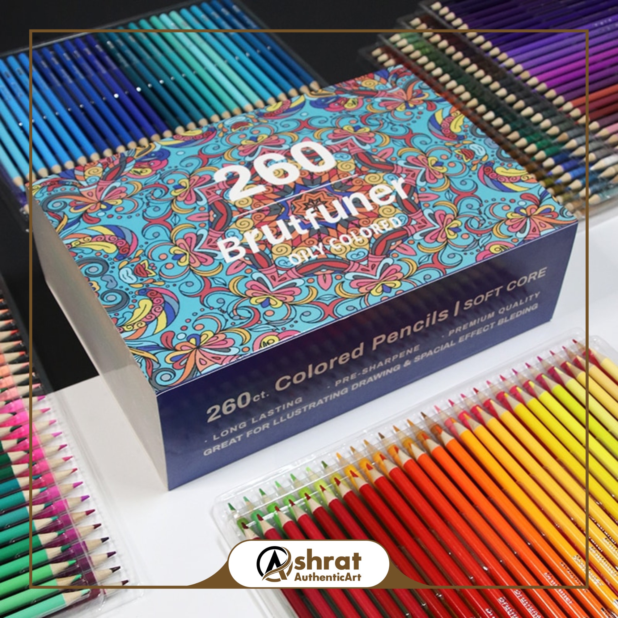 Brutfuner Colored Pencils Set-oil, Wood,and Watercolor-12/48/120/160/260  Pencils for Drawing,sketching,and Art Projects-high-quality Set 