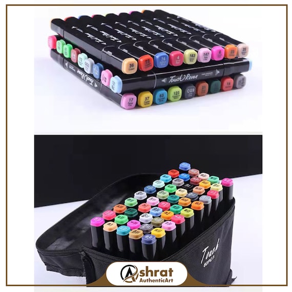 Markers Set Soft Brush Double Headed Alcohol-Based Marker Sketching  Graffiti