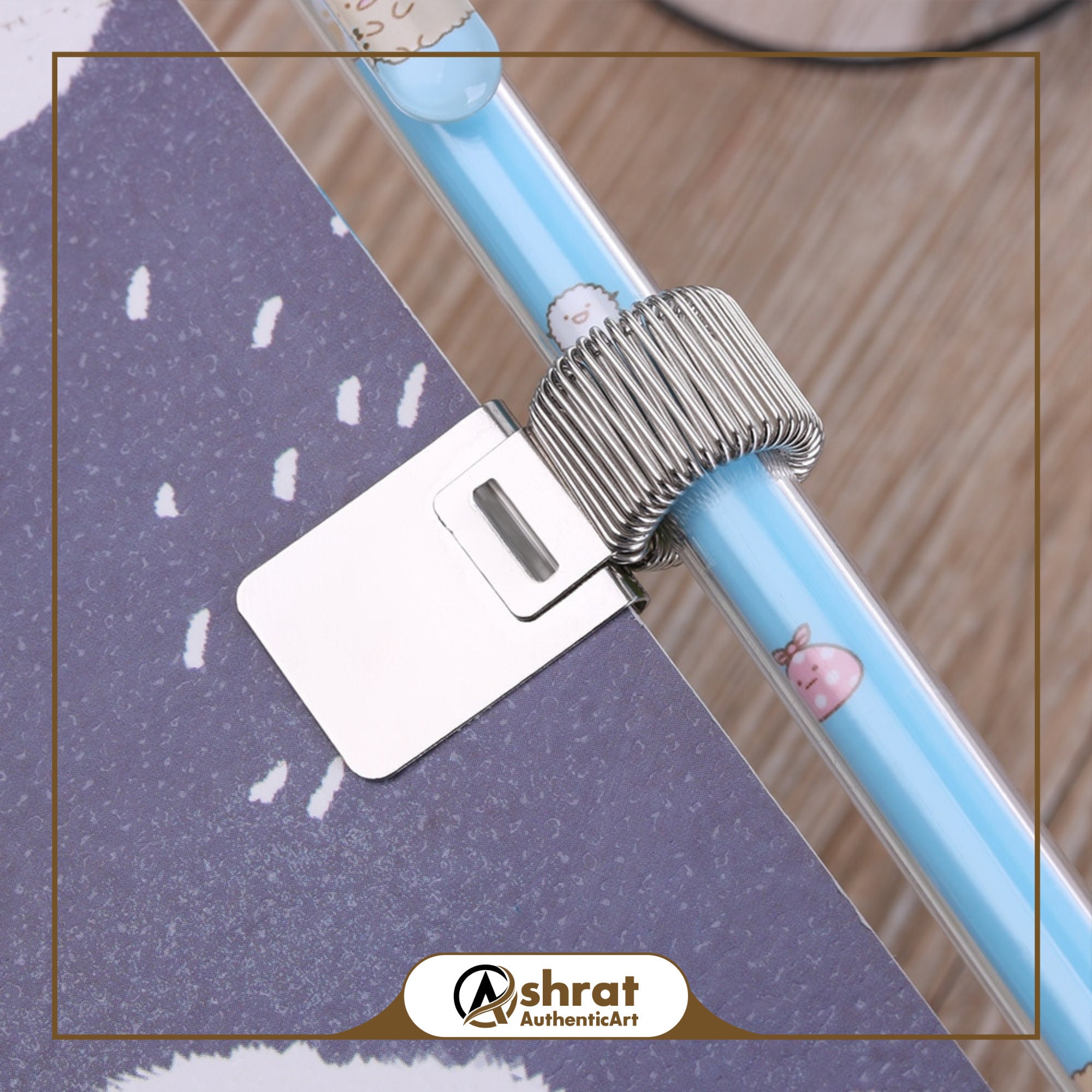 Metal Spring Pen Holder With Pocket Clip Organize Your Writing