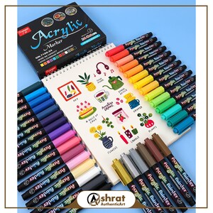 Acheter 18/24/30/40 marqueurs de couleurs stylo feutre alcool marqueurs de  croquis Manga double brosse fournitures scolaires d'art ensemble de dessin  fournitures scolaires