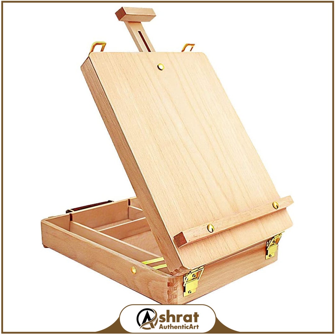 Premium Wooden Tabletop Easel for Painting Sketchbox Design Etsy