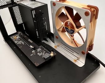 Razer Core X Bracket for Corsair Power Supply and Noctua Fan