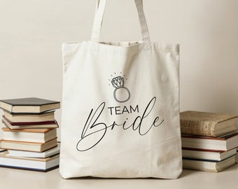 Bridesmaid Canvas Tote Bag, Bridal Party Favor