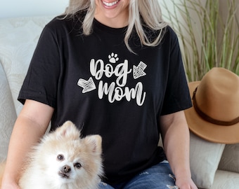 Dog Mom T-Shirt, Dog Lover Gift, Unisex Cotton Tee