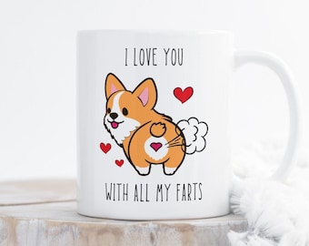 Funny Corgi Ceramic Mug: Dog Lover Gift