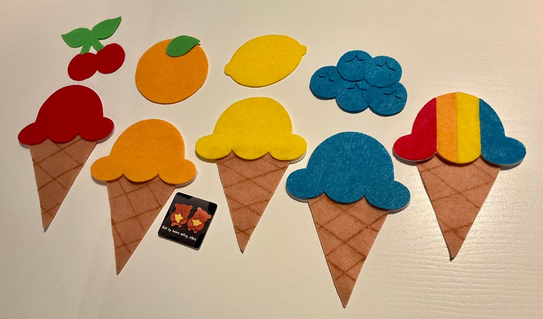 5 in 1 5 Ice Cream Cones 1 Rhyme, 1 Story & 3 Songs Etsy