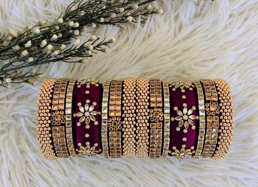 Buy Silk Thread Bangles Online In India - Etsy India