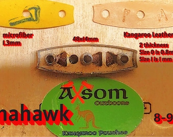 Tomahawk - Kangaroo Leather Slingshot Pouches for 8-9.5mm ammo.  (Pack of 10)