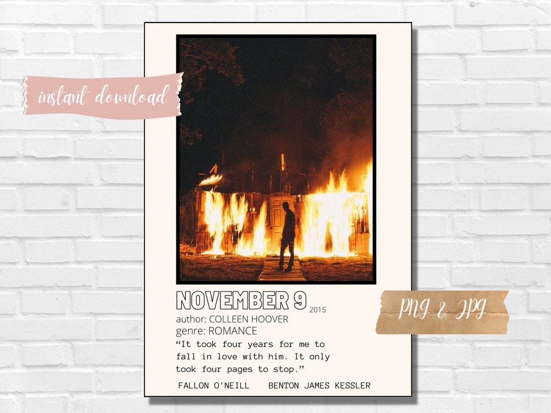November 9 Book Poster Etsy