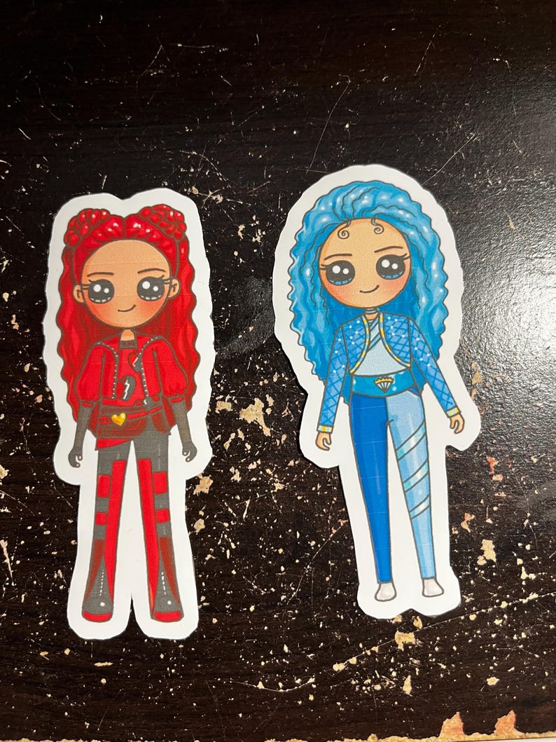 Red And Chloe descendants The Rise Of Red Sticker Etsy Red And Chloe descendants The Rise Of Red Sticker Etsy