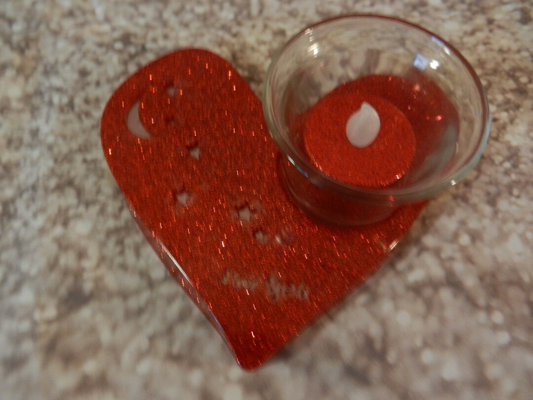 Heart Shaped Votive Candle Holder Etsy