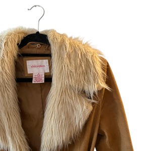 Veste Femme Giacca Ceinturée Taille S - Couleur Marron, Polyester, Doublure Nylon, Occasion Très Bon état