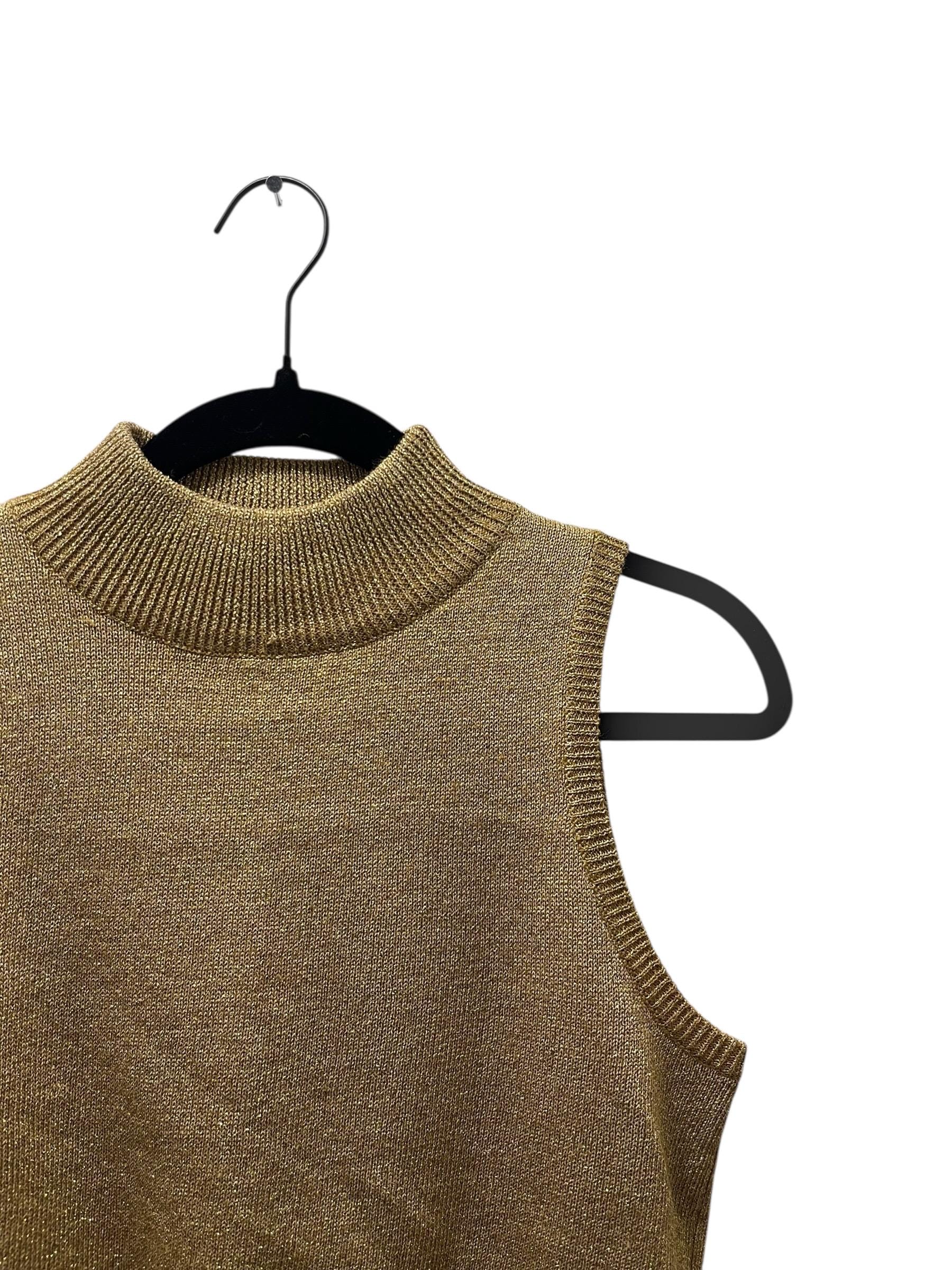 Vintage 1990’s Gold Turtleneck Tank Top
