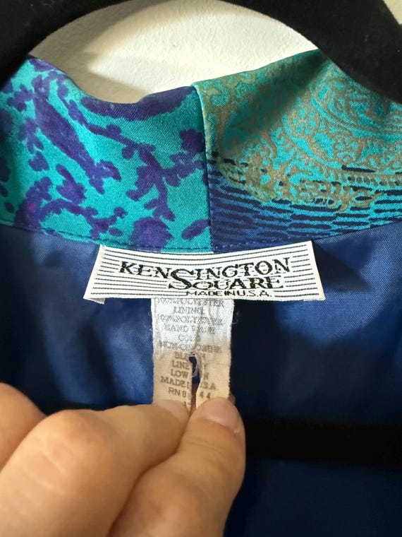 Vintage 1980’s Abstract Kensington Square Oversiz… - image 6
