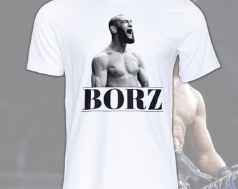 Borz Khamzat Chimaev T-shirt / UFC Novelty Shirt / MMA Boxing BJJ Training Top / 100% Cotone