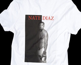 Nate Diaz Novelty Shirt | Nate Diaz T-shirt Scarface | UFC MMA BJJ Boxing Training Top | 100% Cotton