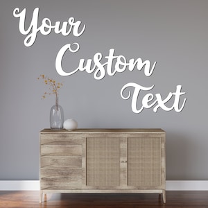 Personalized Wood Words, Custom Wood Word Sign, Wall Quotes, Wooden Word Cutout Phrase, Custom Wood Words, DIY Home Decor Wall Art Project