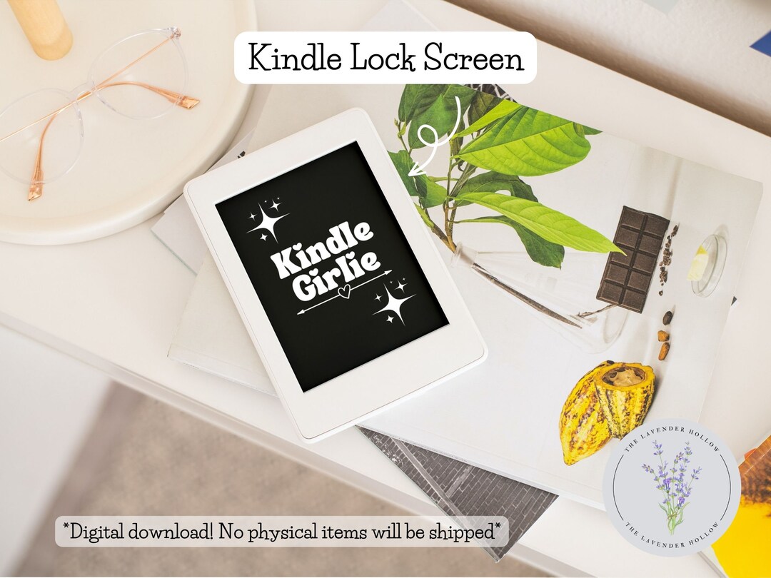 Kindle Girlie Kindle Lock Screen Kindle Screensaver Digital Etsy