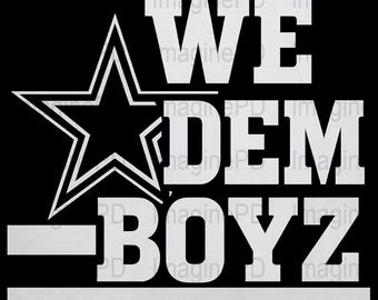 We Dem Boyz Digital Download: Team Spirit PNG JPG PDF for Sublimation