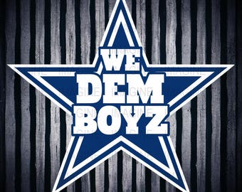 Dallas Football "We Dem Boyz" Star - PNG Digital File