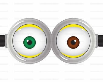 Goggles Bob Eyes Digital Download | Cartoon Character Clipart Sublimation & Print ready PNG jpeg pdf