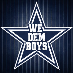 Dallas Cowboys &quot;We Dem Boys&quot; Digital Print: Tumbler Wrap (PNG)