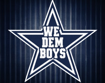 Dallas Cowboys "We Dem Boys" Digital Print: Tumbler Wrap (PNG)