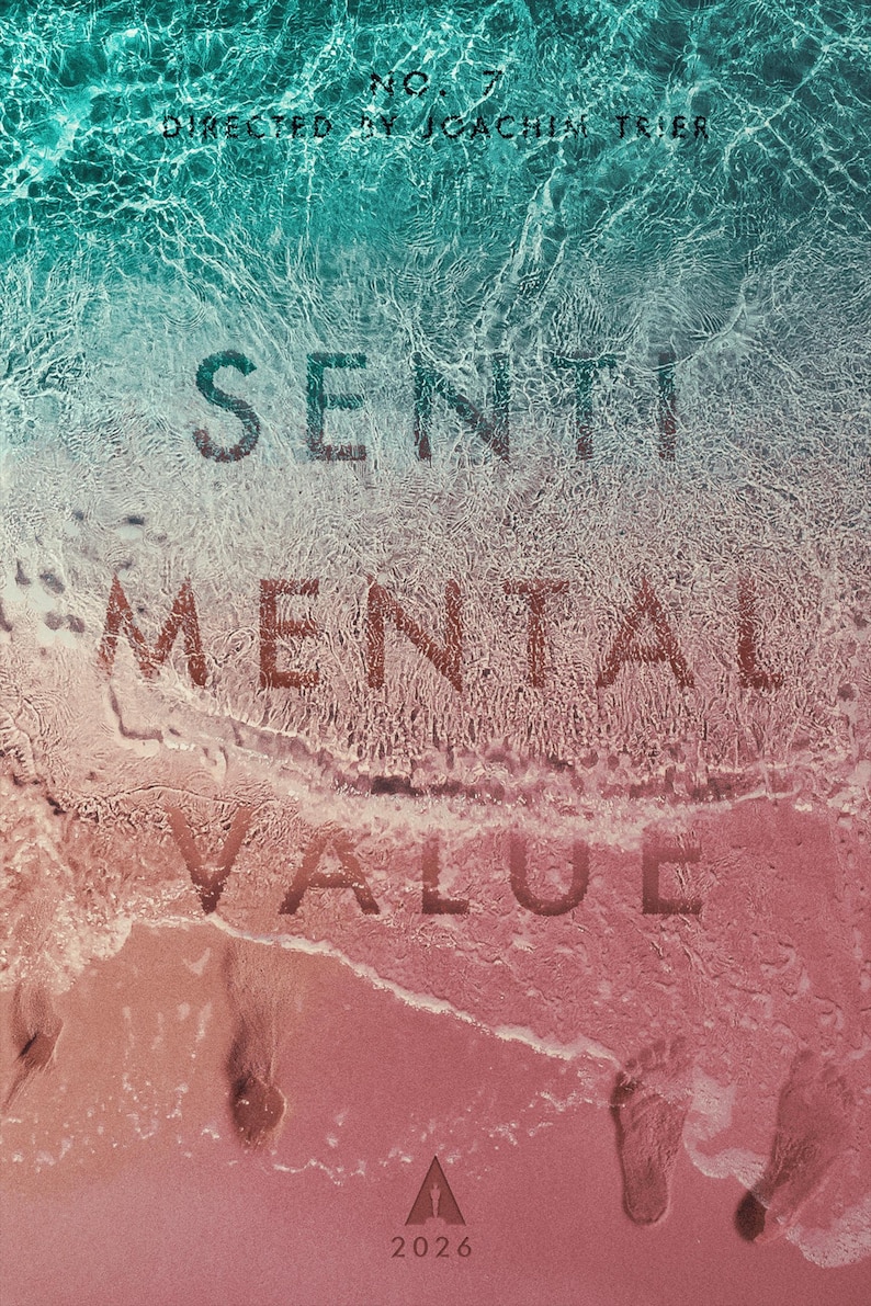 Sentimental Posters Sentimental Value Poster Art House Movie Wall Art Nostalgic Beach Print ...