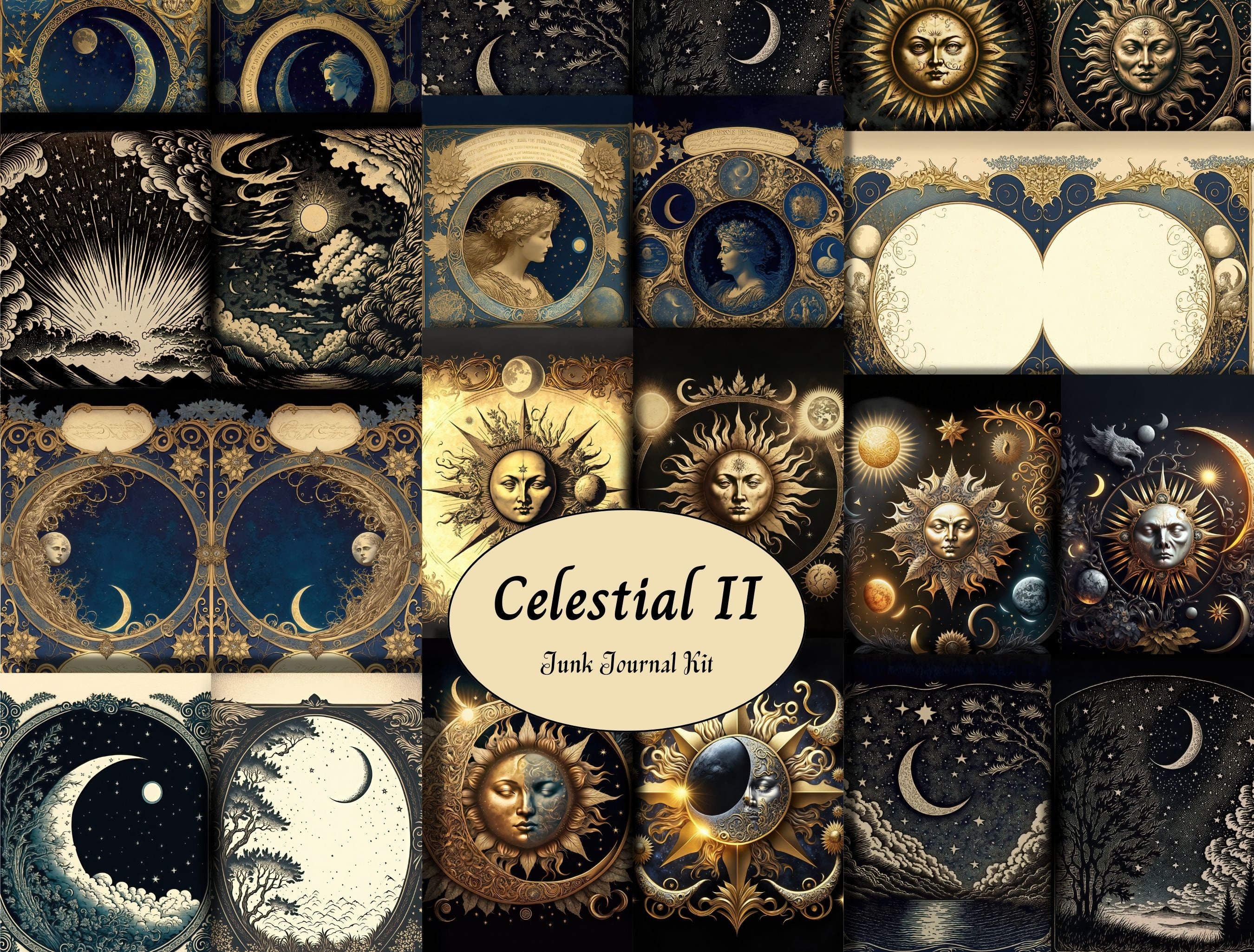 Celestial Journal and Planner Gráfico por Mary's Designs