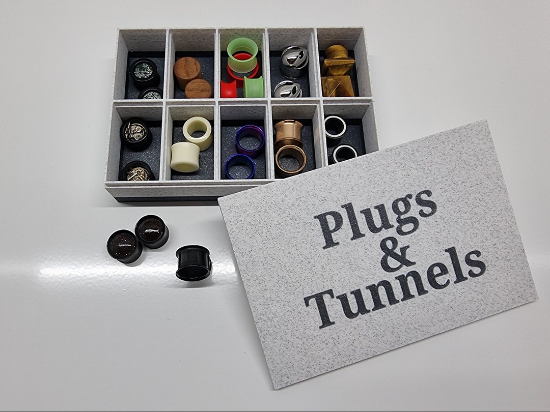 Plugs & Tunnels Sieradendoos Dual Color, Tot 20mm Plugs En Tunnels. Etsy