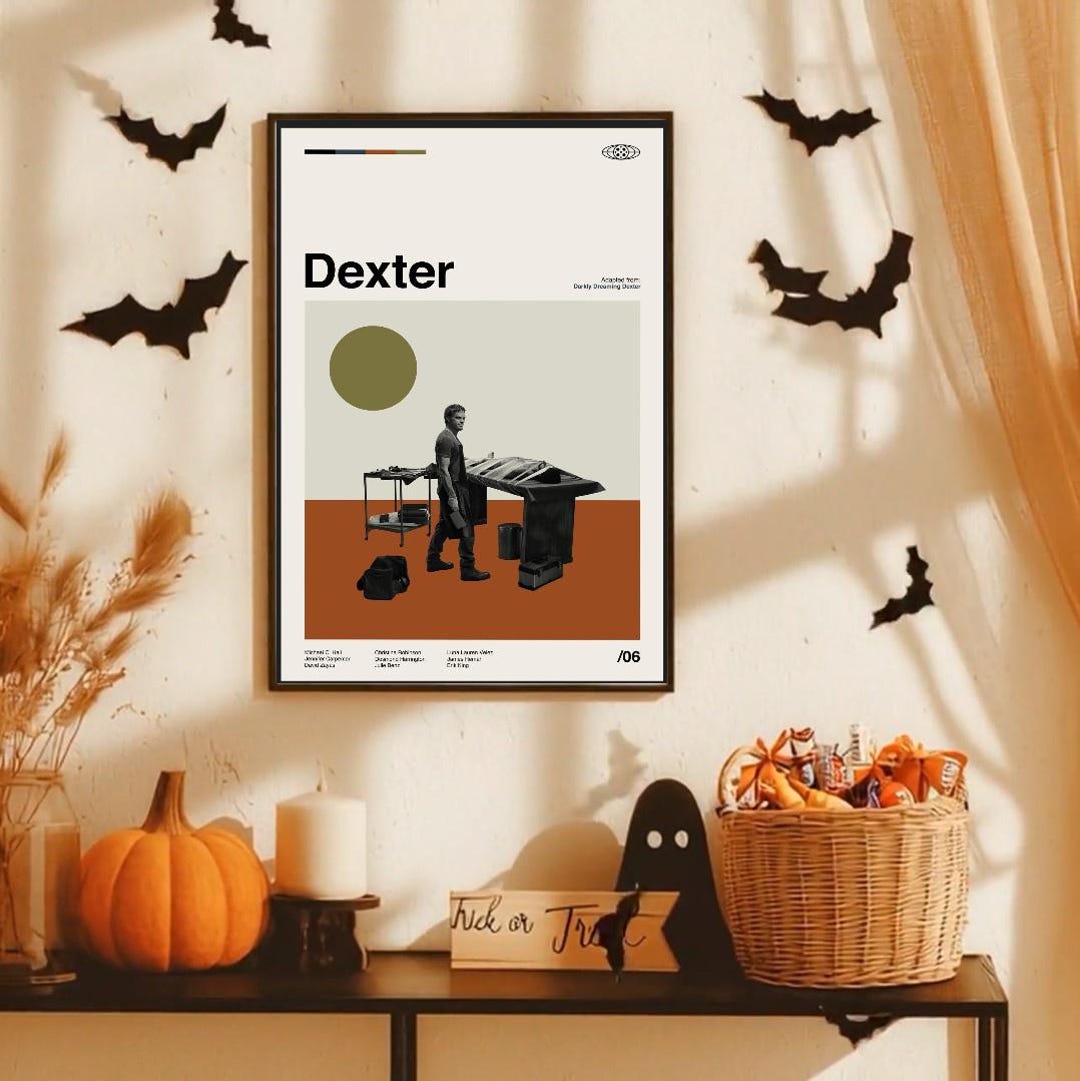 Dexter Movie Poster Minimalist Retro Vintage Home Decor - Etsy